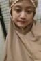 Jilbab coklat Tindik Nenen