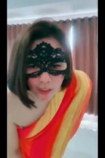 Live Mami Viona Pake Topeng Selendang Merah