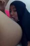 Nurila Cute jilbab hitam jilat biji